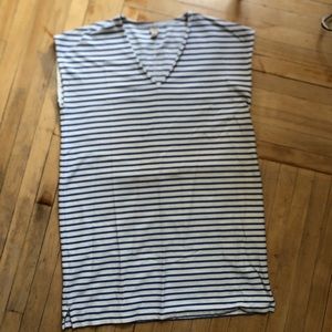 J Crew cotton striped dress or cover up